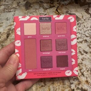 Tarte Eyes & Cheek Palette - Cream, Pink, and Purple Hues